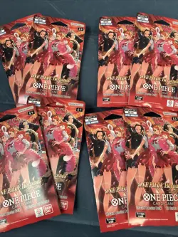 ONE PIECE Heroines EB-03 Lot x8 Sleeved Booster pack English - Image 2