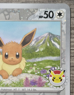Eevee 074/131 Pokemon Day Stamped Promo Reverse Holo Pokemon Card - Near Mint - Image 3