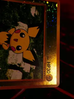 LP JAPANESE Pokemon PICHU Card PREMIUM FILE 2 Set #172 Neo REVERSE HOLO FOIL#6 - Image 3