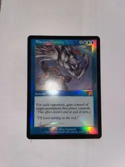 Magic the Gathering Signed Foil Blatant Thievery Card Onslaught Edition - Image 3