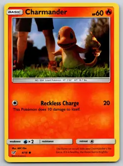 Charmander (Holo Common) 4/18 Detective Pikachu NM Pokemon Card TCG - Image 1
