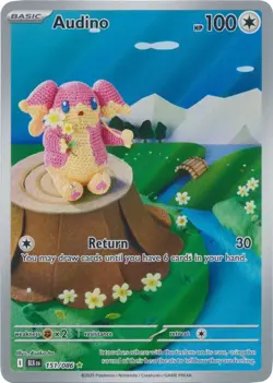 Audino 151/086 Black Bolt BLK English Pokemon Card NM - Image 1