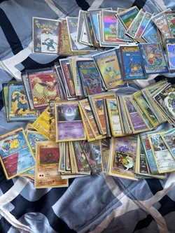 Huge Pokemon One Piece Card Lot Stickers Non TCG Vintage Neo Mid Era Super Rares - Image 2