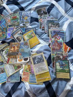 Huge Pokemon One Piece Card Lot Stickers Non TCG Vintage Neo Mid Era Super Rares - Image 4