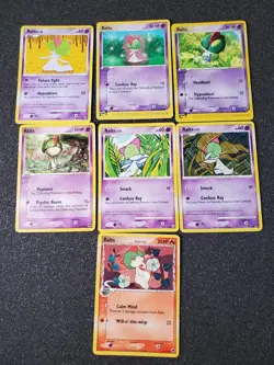 Ralts lot of 7 Vintage Pokemon Cards - Image 1