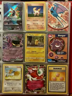 Vintage Pokemon Card Collection - No Binder Lot 5 Pages - Holo - Modern LP/NM - Image 1