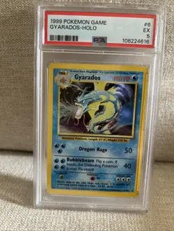 Pokemon TCG Gyarados Holo Rare Card Base Set - Image 1