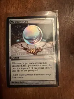MTG Mesmeric Orb Mirrodin Foil - Image 1