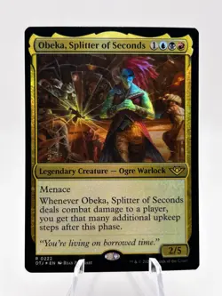 Obeka, Splitter of Seconds 0222 Foil Prerelease Outlaws of Thunder Junction NM - Image 1