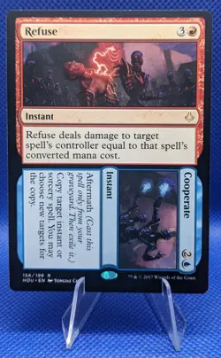 MTG Refuse Cooperate Hour Of Devastation 156/199 Regular Rare - Image 1