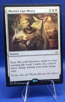 MTG Oketra's Last Mercy Hour of Devastation 018/199 Regular Rare - Image 1