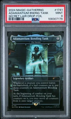 2024 MTG SECRET LAIR DROP FOIL #1741 ADAMANTIUM BONDING TANK PSA 9 - Image 1