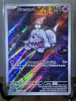 Pokemon TCG Greavard - Scarlet & Violet Base Set Holo Illustration Rare 214/198 - Image 1