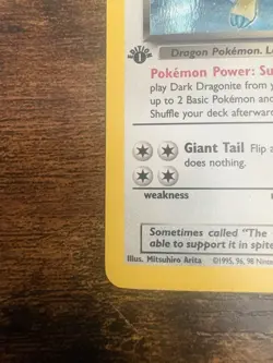 1st Edition Dark Dragonite 5/82 Team Rocket Set Holo Rare 2000 Pokemon Card NM - Image 5