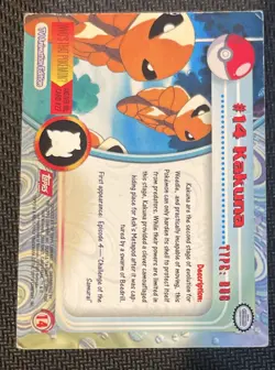 Topps Kakuna #14 Pokemon TV Animation Edition - Image 2