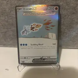 Pokemon Eiscue EX 222/197 Sv03: Obsidian Flames Holo Sir Illustration Rare - Image 1