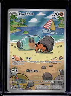2025 Pokemon Black Bolt Dwebble Illustration Rare #129/086 - Image 1