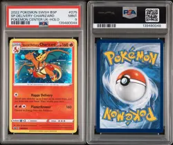 Pokemon Center TCG Special Delivery Charizard SWSH075 PSA 9 Rare Holo 2022 - Image 3