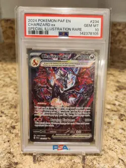 2024 Pokemon PAF EN-Paldean Fates Special illustration Rare Charizard EX PSA 10 - Image 1