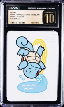 2025 POKEMON TARUKA SQUIRTLE CGC 10 PRISTINE - Image 1