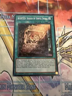 Yu-Gi-Oh! WANTED: Seeker of Sinful Spoils AGOV-EN054 1st Edition Secret Rare NM - Image 1