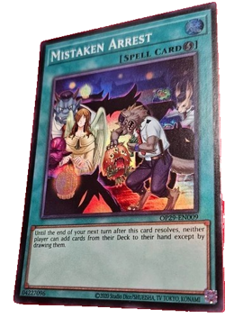 Yugioh X1 OP29-en009 The Mistaken Arrest nm - Image 1