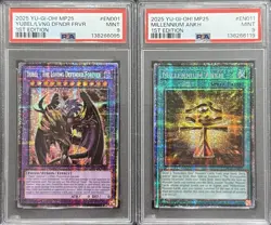 2025 PSA 9 YUGIOH MP25 STARLIGHT RARE YUBEL LOVING DEFENDER & MILLENNIUM ANKH - Image 1