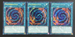 2024 YUGIOH RA02 SECRET RARE POLYMERIZATION X3 NM SET - Image 1
