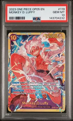 2023 ONE PIECE OP05-AWAKENING OF THE NEW ERA #119 MONKEY D. LUFFY PSA 10 - Image 1