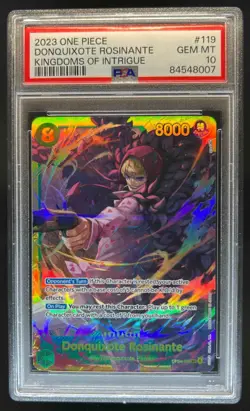 2023 One Piece Kingdoms Intrigue Donquixote Rosinate #OP04-119 PSA 10 - Image 1