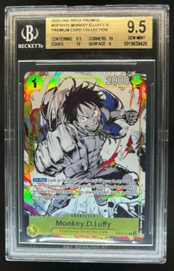 2025 One Piece Premium Collection Promo Monkey D Luffy R #OP10-111 BGS 9.5 - Image 1
