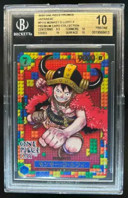 2025 One Piece JP Promos Premium Collection Monkey D Luffy #P-110 BGS 10 - Image 1