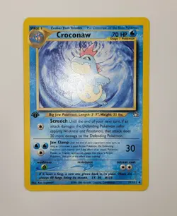 Croconaw 31/111 Neo Genesis 1st First Edition Pokemon Card LP - Image 2