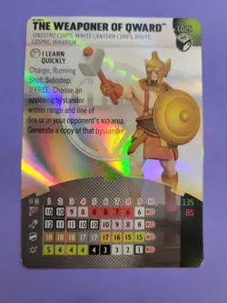 DC Heroclix Weaponer of Qward #L025 Legacy Card Set Yellow Lantern Foil New - Image 1