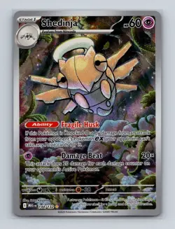 Shedinja 144 2025 Pokemon Mega Evolution Illustration Rare Card NM+ - Image 1