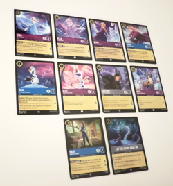 Disney Lorcana Theme Lot - Frozen Theme Lot of 10 Cards - Image 1