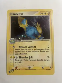 Pokemon Card - Manectric Ruby and Sapphire 9/109 Holo Rare DMG (scratches) - Image 1