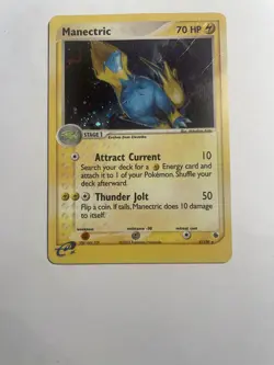 Pokemon Card - Manectric Ruby and Sapphire 9/109 Holo Rare DMG (scratches) - Image 3