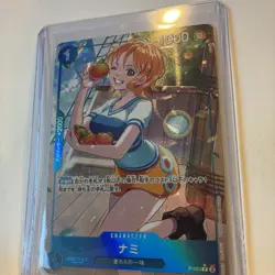 Nami (Full Art Holo) P-053 P ONE PIECE Card The Best PRB-01Japanese - Image 3
