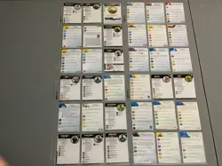 A10869 HEROCLIX WIZKIDS ABILITIES CARDS LOT OF 72 - Image 1