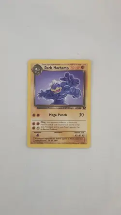 Pokemon 2000 TCG Dark Machamp 27/82. Non Holo Rare Card. - Image 1