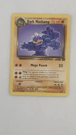 Pokemon 2000 TCG Dark Machamp 27/82. Non Holo Rare Card. - Image 4