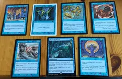 Lot Of 7 Blue MTG Cards Magic The Gathering - Great Value - Image 1