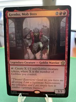 2024 - Krenko, Mob Boss -Foil Near Mint MTG Foundations commander - Image 3