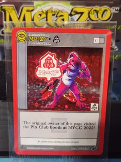 Metazoo NYCC 2022 Pin Club Promo Card Exclusive Comic Con Sealed Holo Foil - Image 1