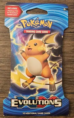 Pokemon TCG XY Evolutions x1 Sleeved English Booster Blister Pack New 10 Cards - Image 1