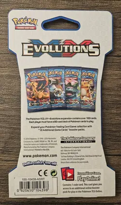 Pokemon TCG XY Evolutions x1 Sleeved English Booster Blister Pack New 10 Cards - Image 2