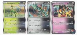 Iron Leaves Boulder Crown - Holo Foil Legendary Future Pokemon Card Lot 019/167 - Image 1