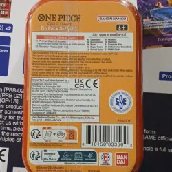 Bandai Namco One Piece Card Game Tin Pack Set Vol.2 Promo Booster Luffy - Image 2