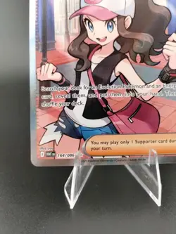 Hilda 164/086 Full Art Ultra Rare White Flare Holo Pokemon TCG Card NM Condition - Image 4